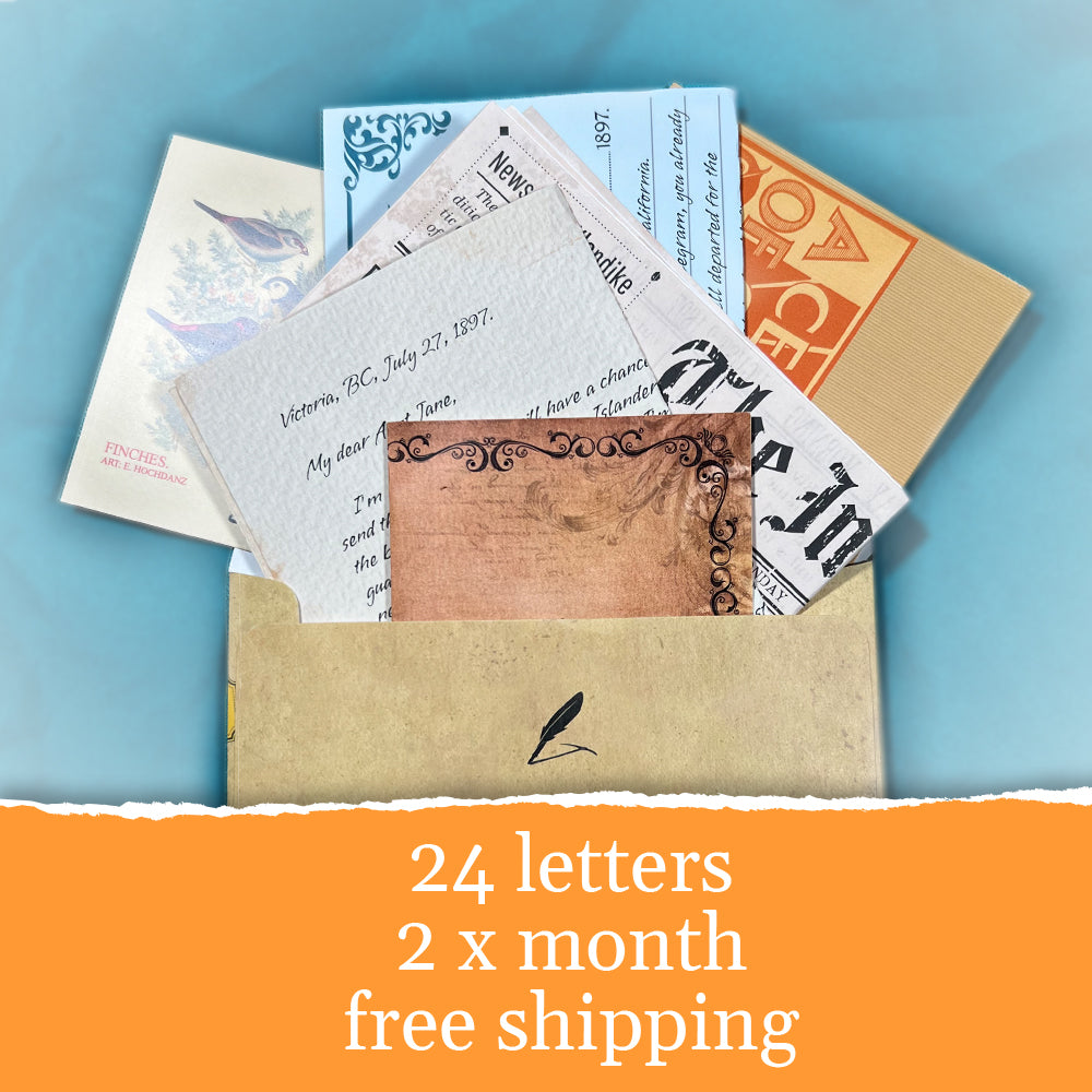 Finch and Hawk: The Klondike Letters | Tin Box Letters